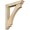 Ekena Millwork Imperial Traditional Rough Sawn Bracket w/ Offset Brace, Douglas Fir, 6"W x 32"D x 38"H BKT0604X32X38IMP01RDF - alternate 1